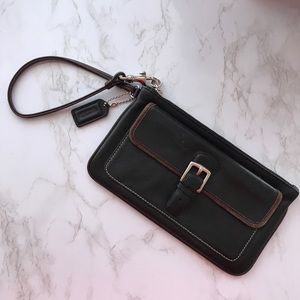 Vintage Coach Wristlet Black